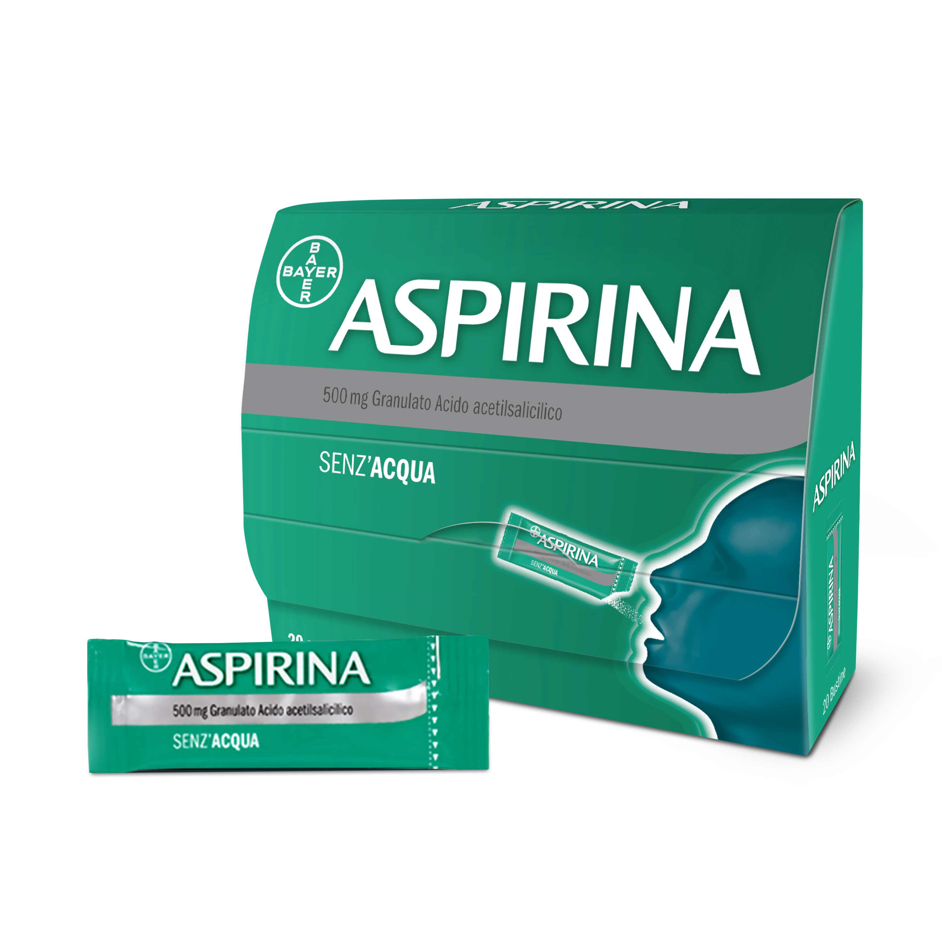 ASPIRINA*OS GRAT 20BUST 500MG - Farmacia Puddu Baire S.r.l.