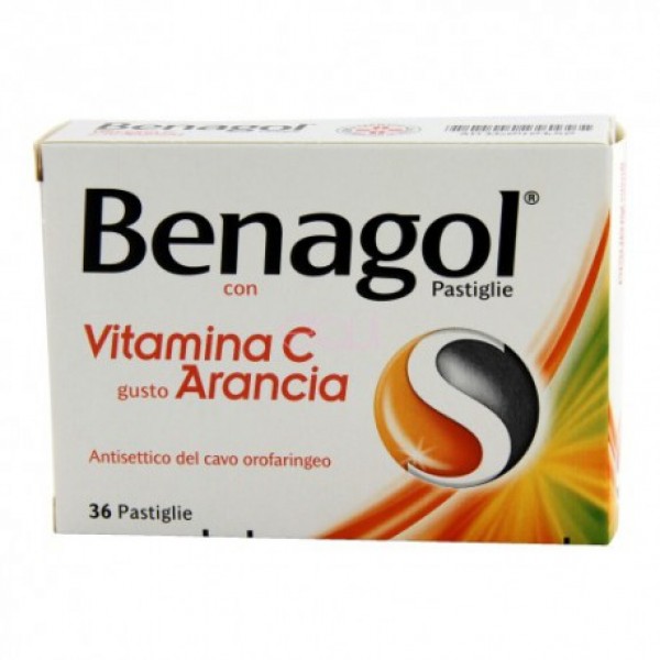 BENAGOL VIT C*36PAST ARANCIA - Farmacia Puddu Baire S.r.l.