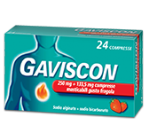 GAVISCON*24CPR FRAG250+133,5MG - Farmacia Puddu Baire S.r.l.