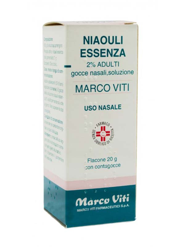 NIAOULI ESSENZA MV*2% GTT 20G - Farmacia Puddu Baire S.r.l.