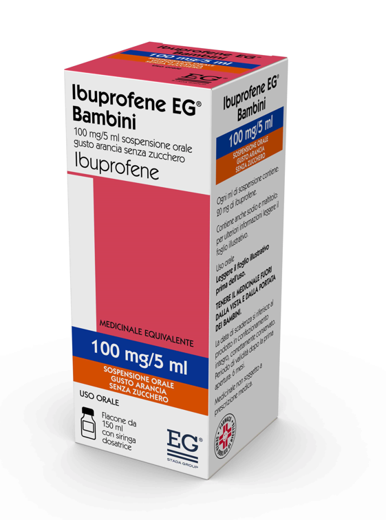 IBUPROFENE EG*FL 150ML ARANCIA - Farmacia Puddu Baire S.r.l.
