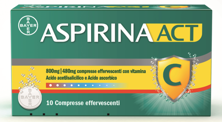 ASPIRINAACT*10CPR EFF800+480MG - Farmacia Puddu Baire S.r.l.