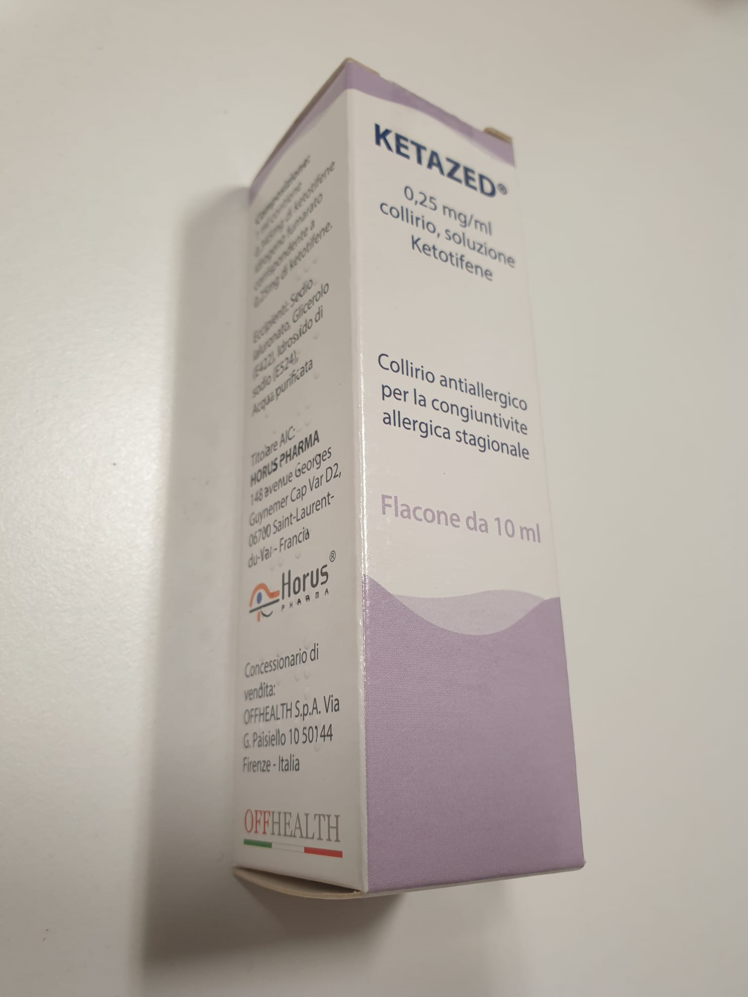 KETAZED*COLL FL 10ML 0,25MG/ML - Farmacia Puddu Baire S.r.l.