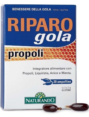 RIPARO GOLA PROPOLI 20 AMPOLLE BEVIBILI - Farmacia Puddu Baire S.r.l.