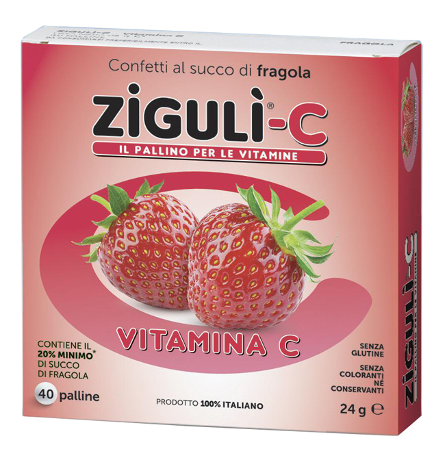 ZIGULI C FRAGOLA 40 CONFETTI 24 G - Farmacia Puddu Baire S.r.l.