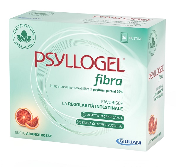 PSYLLOGEL FIBRA ARANCE ROSSE 20 BUSTINE - Farmacia Puddu Baire S.r.l.