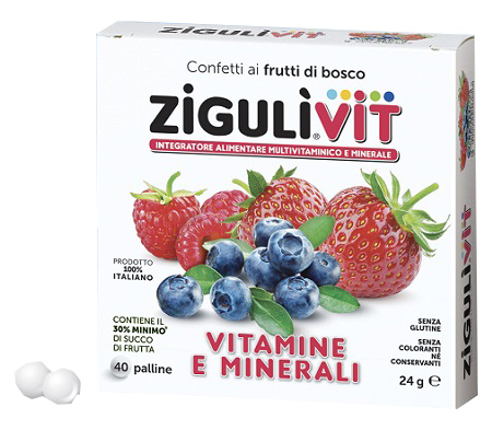 ZIGULI VIT FRUTTIBOSCO 40 CONFETTI - Farmacia Puddu Baire S.r.l.