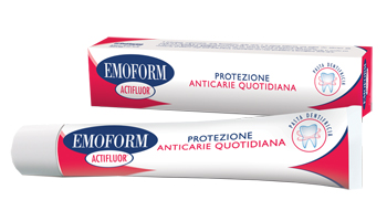 EMOFORM ACTIFLUOR DENTIFRICIO 75 ML - Farmacia Puddu Baire S.r.l.