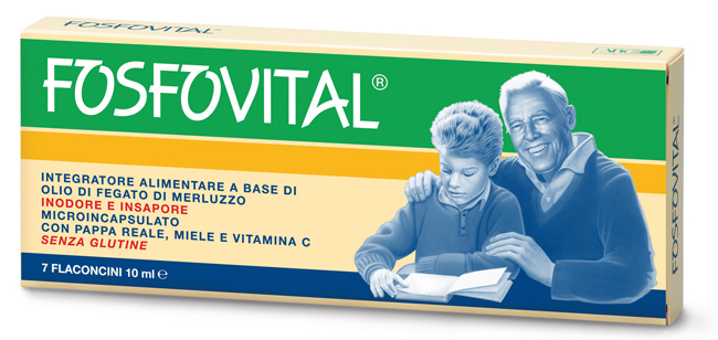 FOSFOVITAL OLIO FEGATO DI MERLUZZO 7 FLACONCINI - Farmacia Puddu Baire S.r.l.