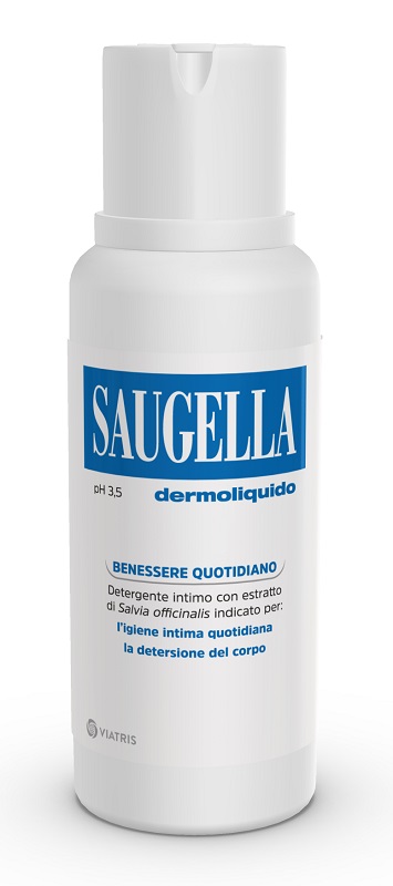 SAUGELLA DERMOLIQUIDO PH 3,5 DETERGENTE INTIMO BENESSERE QUOTIDIANO 750 ML - Farmacia Puddu Baire S.r.l.