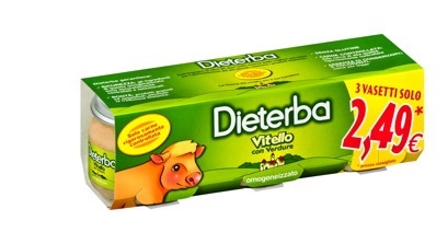 DIETERBA OMOGENEIZZATO VITELLO 3 PEZZI 80 G - Farmacia Puddu Baire S.r.l.