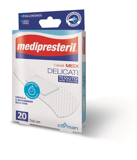 CEROTTO MEDIPRESTERIL DELICATI MISURA 7X2CM 20 PEZZI - Farmacia Puddu Baire S.r.l.