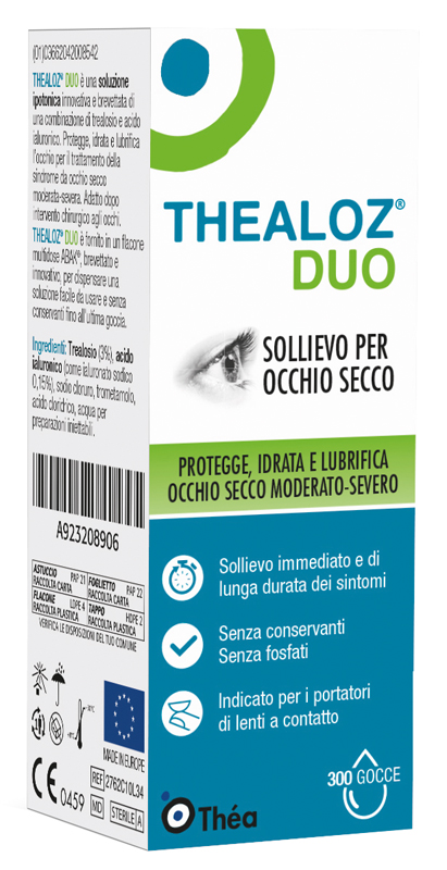 THEALOZ DUO SOLUZIONE OCULARE FLACONE 10 ML - Farmacia Puddu Baire S.r.l.