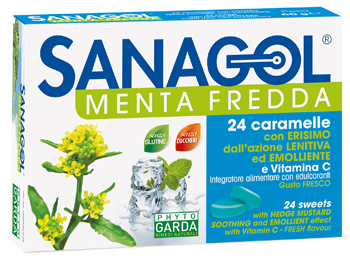 SANAGOL MENTA FREDDA 24 CARAMELLE - Farmacia Puddu Baire S.r.l.