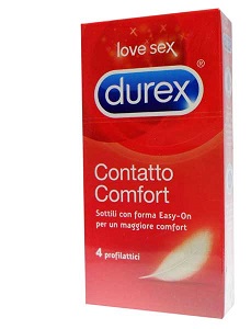 PROFILATTICO DUREX CONTATTO COMFORT 4 PEZZI - Farmacia Puddu Baire S.r.l.