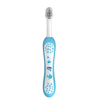 CHICCO SPAZZOLINO PRIMI DENTI DA LATTE AZZURRO 6-36 MESI - Farmacia Puddu Baire S.r.l.