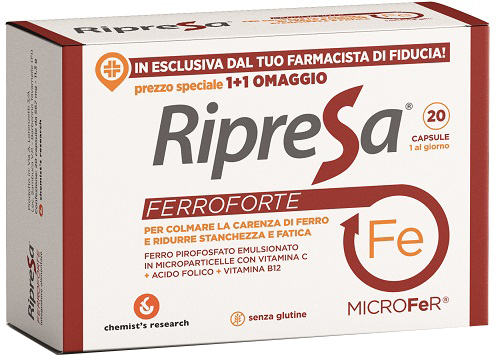 RIPRESA FERROFORTE 20 CAPSULE - Farmacia Puddu Baire S.r.l.