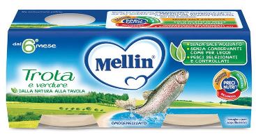 MELLIN OMOGENEIZZATO TROTA 2 X 80 G - Farmacia Puddu Baire S.r.l.