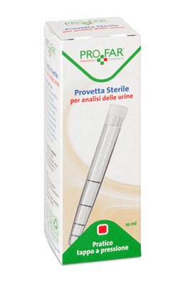 PROVETTA STERILE PER ANALISI DELLE URINE 10 ML PROFAR - Farmacia Puddu Baire S.r.l.