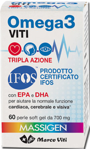 OMEGA3 VITI TRIPLA AZIONE 60 PERLE - Farmacia Puddu Baire S.r.l.