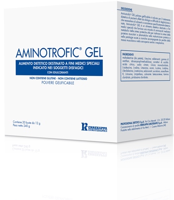 AMINOTROFIC GEL ALIMENTO DIETETICO A FINI MEDICI SPECIALI 20 BUSTINE 12 G - Farmacia Puddu Baire S.r.l.
