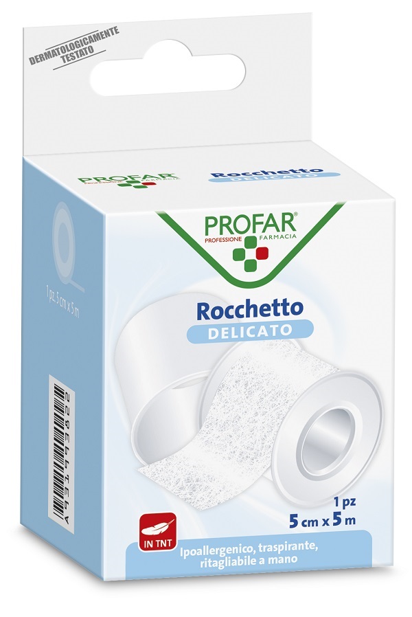 CEROTTO ROCCHETTO TESSUTO NON TESSUTO DELICATO CM 5X5 M PROFAR - Farmacia Puddu Baire S.r.l.