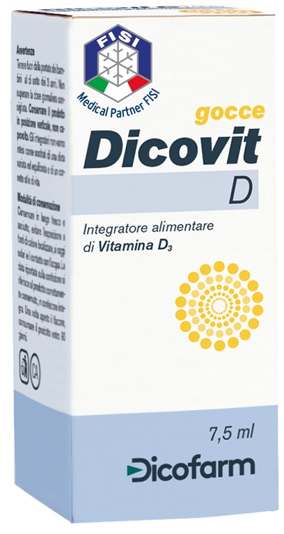 DICOVIT D VITAMINA D3 7,5 ML - Farmacia Puddu Baire S.r.l.