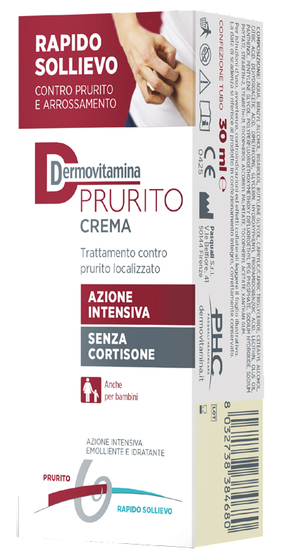 DERMOVITAMINA PRURITO CREMA AZIONE INTENSIVA SENZA CORTISONE 30 ML - Farmacia Puddu Baire S.r.l.