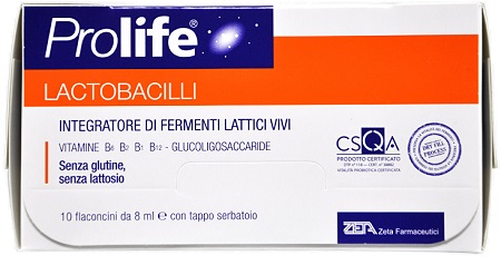 PROLIFE LACTOBACILLI 10 FLACONCINI 8 ML - Farmacia Puddu Baire S.r.l.