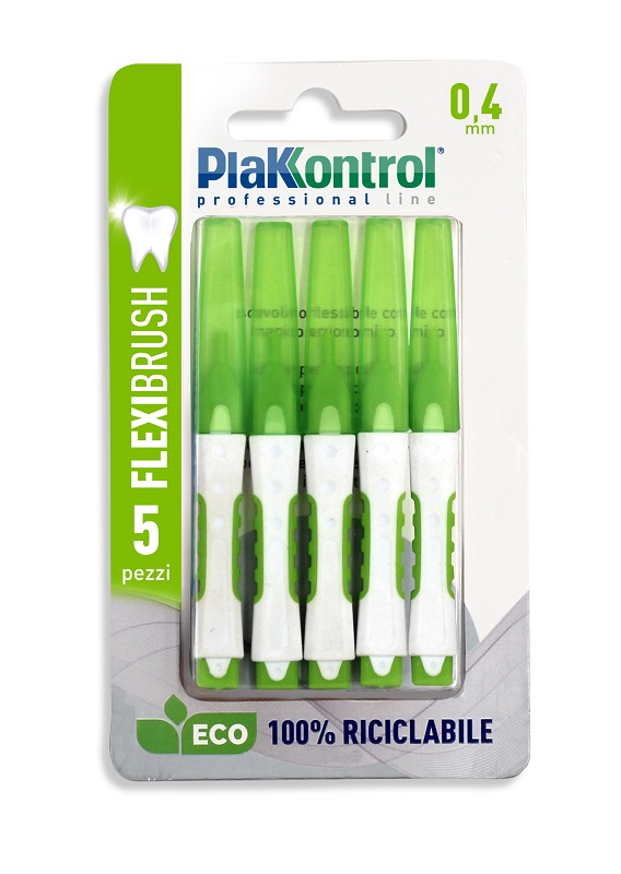 PLAKKONTROL SCOVOLINO INTERDENTALE FLEXI BRUSH04 BLISTER 5 PEZZI - Farmacia Puddu Baire S.r.l.