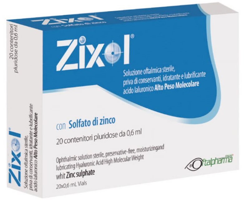 GOCCE OCULARI ZIXOL 20 FLACONCINI 0,6 ML - Farmacia Puddu Baire S.r.l.