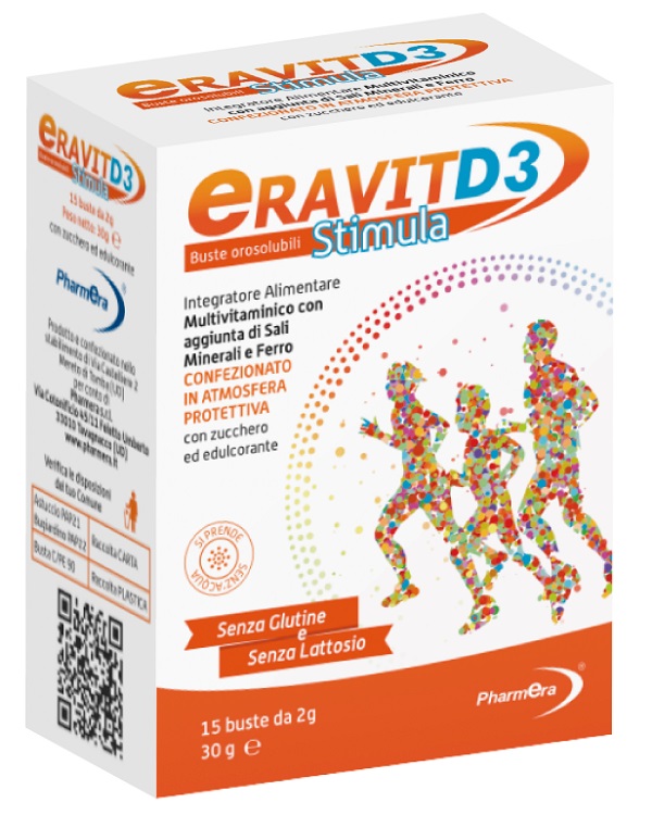 ERAVIT D3 STIMULA 15 BUSTINE STICK PACK 2 G - Farmacia Puddu Baire S.r.l.