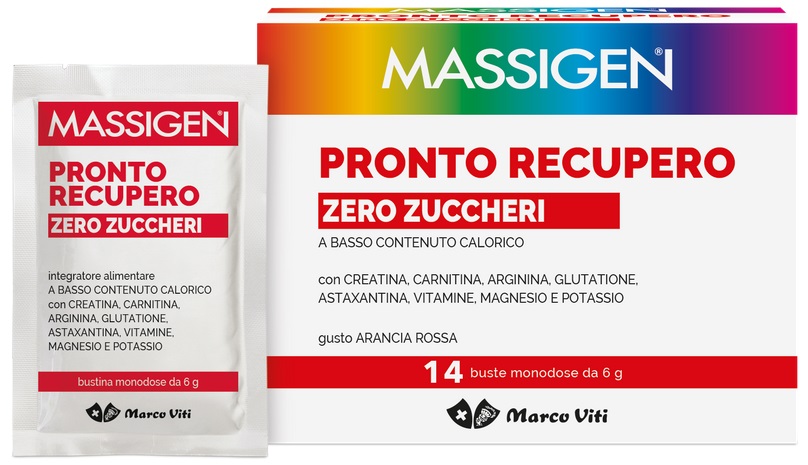 MASSIGEN PRONTO RECUPERO ZERO ZUCCHERI 14 BUSTINE - Farmacia Puddu Baire S.r.l.