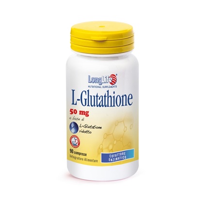 LONGLIFE L-GLUTATHIONE 50 MG 90 COMPRESSE - Farmacia Puddu Baire S.r.l.