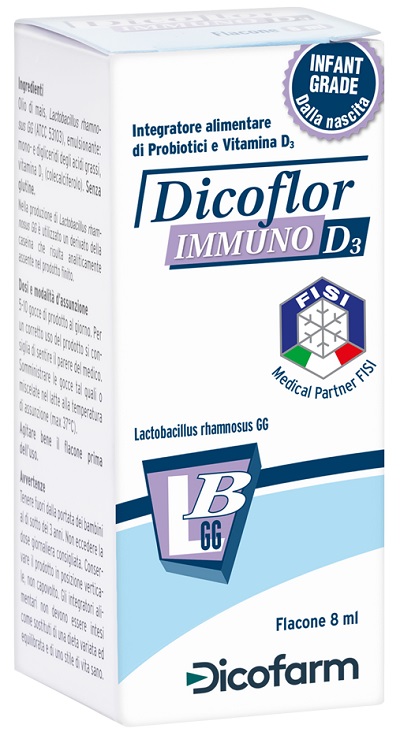 DICOFLOR IMMUNO D3 8 ML FLACONE - Farmacia Puddu Baire S.r.l.