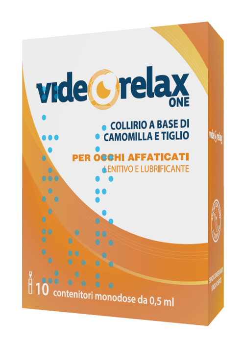 COLLIRIO VIDEORELAX ONE LENITIVO E LUBRIFICANTE OCCHI AFFATICATI 10 CONTENITORI MONODOSE 0,5 ML - Farmacia Puddu Baire S.r.l.