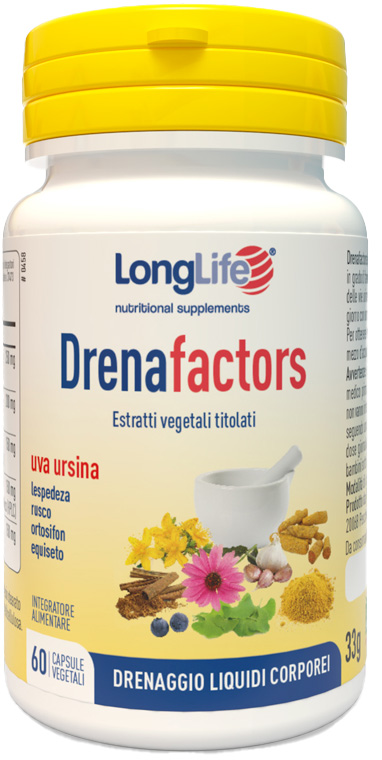 LONGLIFE DRENAFACTORS 60 CAPSULE - Farmacia Puddu Baire S.r.l.