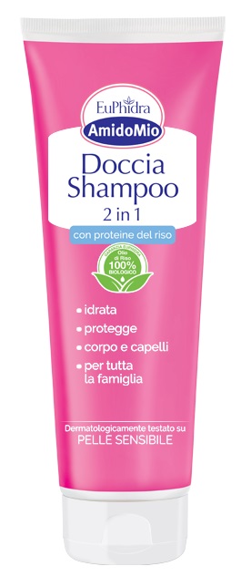 EUPHIDRA AMIDOMIO DOCCIA SHAMPOO 2 IN 1 250 ML - Farmacia Puddu Baire S.r.l.