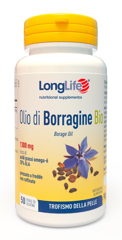LONGLIFE OLIO BORRAGINE BIO 50 PERLE IN GELATINA - Farmacia Puddu Baire S.r.l.