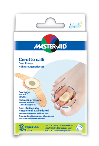 MASTER-AID CEROTTO CALLIFUGO FOOT CARE 71X22 MM 12 PEZZI - Farmacia Puddu Baire S.r.l.