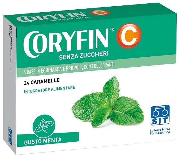 CORYFIN C SENZA ZUCCHERO MENTOLO 48 G - Farmacia Puddu Baire S.r.l.