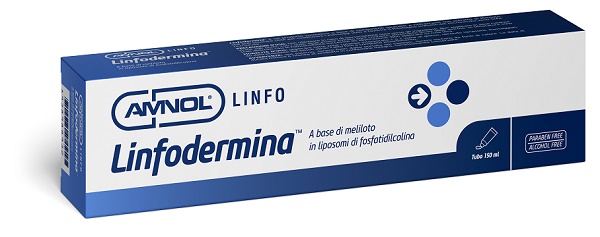 LINFODERMINA TUBO CONTIENE CUMARINA,MELILOTO,LIPOSOMI IN FOSFATIDILCOLINA PER FLEBOLOGIA E LINFOLOGIA - Farmacia Puddu Baire S.r.l.