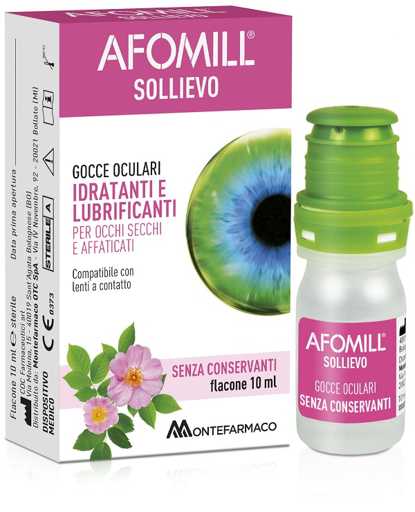 AFOMILL SOLLIEVO GOCCE OCULARI SOLLIEVO OCCHI 10 ML - Farmacia Puddu Baire S.r.l.