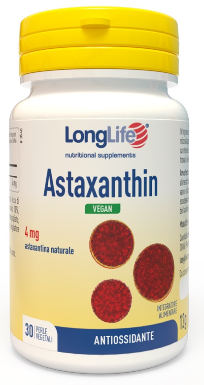 LONGLIFE ASTAXANTHIN 30 PERLE VEGETALI - Farmacia Puddu Baire S.r.l.