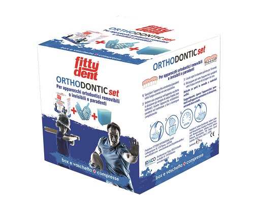 PLAKKONTROL FITTYDENT ORTHODONTIC SET VASCHETTA + COMPRESSE PULIZIA APPARECCHI ORTODONTICI - Farmacia Puddu Baire S.r.l.