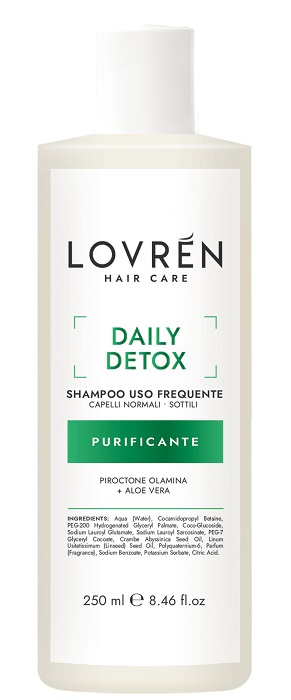 LOVREN HAIR CARE DAILY DETOX SHAMPOO PURIFICANTE 250 ML - Farmacia Puddu Baire S.r.l.