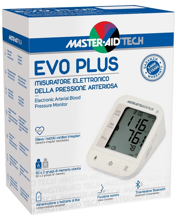 MISURATORE PRESSIONE MASTER-AID TECH EVO PLUS - Farmacia Puddu Baire S.r.l.