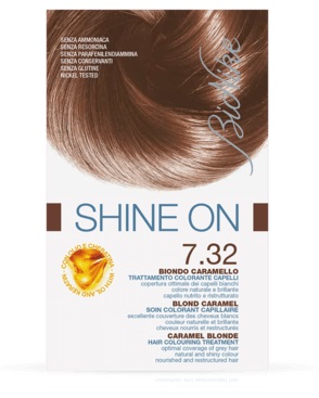 BIONIKE SHINE ON TRATTAMENTO COLORANTE CAPELLI BIONDO CARAMELLO 7.32 - Farmacia Puddu Baire S.r.l.