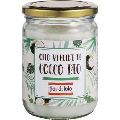 FIOR DI LOTO OLIO VERGINE DI COCCO BIO 450 ML - Farmacia Puddu Baire S.r.l.