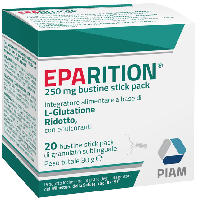 EPARITION 20 BUSTINE STICK PACK DA 250 MG DI GRANULATO SUBLINGUALE - Farmacia Puddu Baire S.r.l.